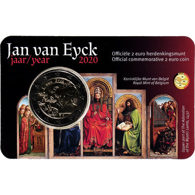 Belgio, 
            
               2 Euro, 
            
               Jan Van Eyck