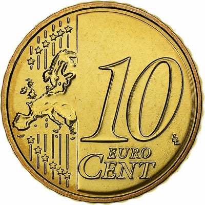 Francia, 
            
               10 Euro Cent, 
            
               BU