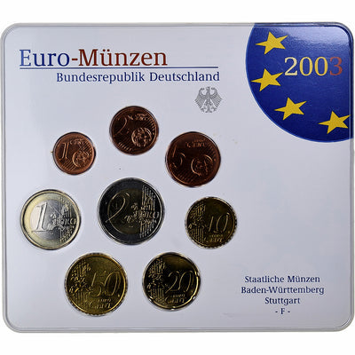 Germania, 
            
               Set 1 ct. - 2 Euro, 
            
               Coin card.FDC