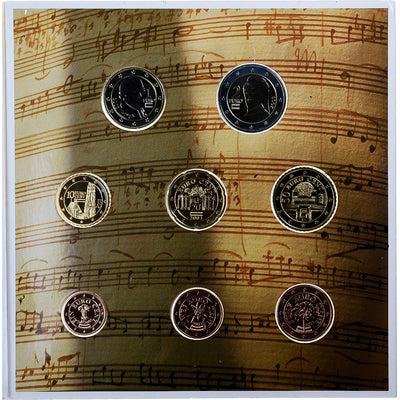 Austria, 
            
               Set 1 ct. - 2 Euro, 
            
               Mozart