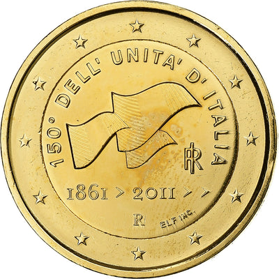 Italia, 
            
               2 Euro, 
            
               150th Anniversary - Italian Unification