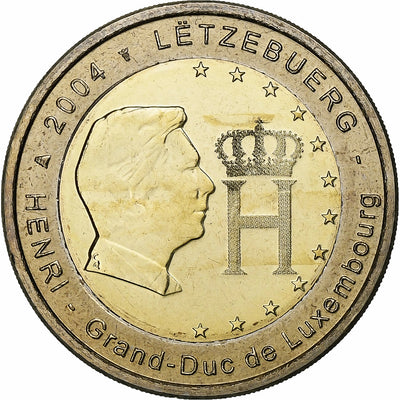 Lussemburgo, 
            
               2 Euro, 
            
               Henri I Monogramme