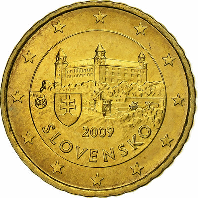 Slovacchia, 
            
               10 Euro Cent, 
            
               2009