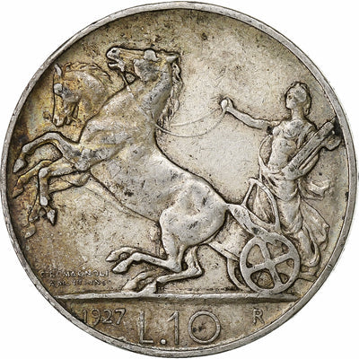 Italia, 
            
               Vittorio Emanuele III, 
            
               10 Lire