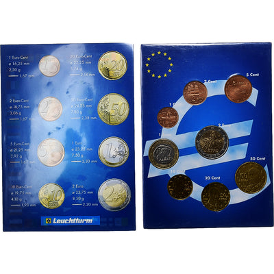 Grecia, 
            
               Set 1 ct. - 2 Euro, 
            
               2002