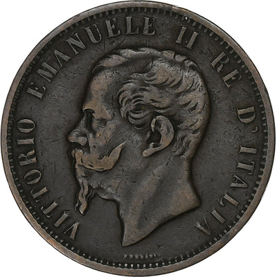 Italia, 
            
               Vittorio Emanuele II, 
            
               10 Centesimi