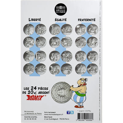 Francia, 
            
               10 Euro, 
            
               Astérix Fraternité (Astérix chez les Helvètes)