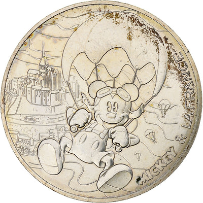 Francia, 
            
               10 Euro, 
            
               Mickey (Mont Saint-Michel)