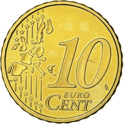 Finlandia, 
            
               10 Euro Cent, 
            
               1999