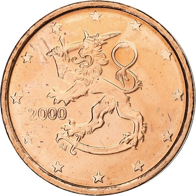 Finlandia, 
            
               2 Euro Cent, 
            
               2000