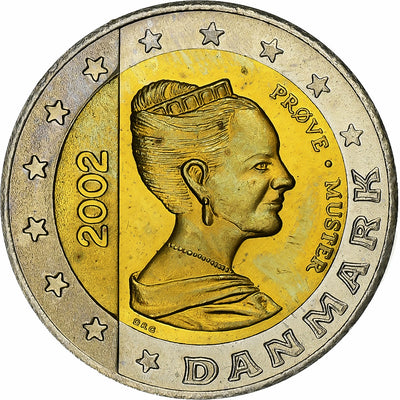 Danimarca, 
            
               Margrethe II, 
            
               2 Euro