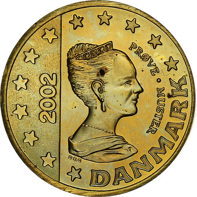 Danimarca, 
            
               Margrethe II, 
            
               10 Euro Cent