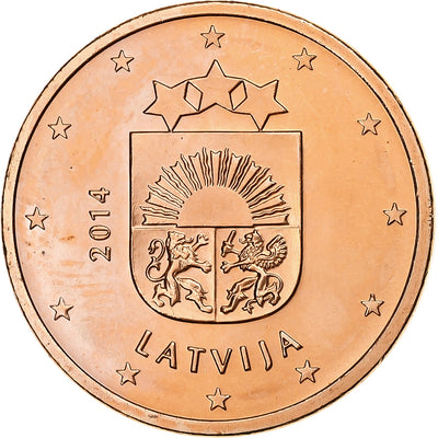 Lettonia, 
            
               5 Euro Cent, 
            
               BU