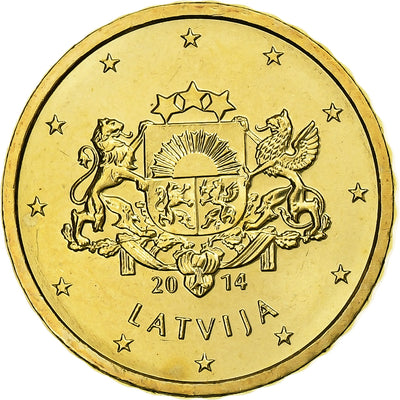 Lettonia, 
            
               10 Euro Cent, 
            
               BU