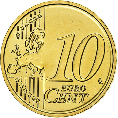 Lettonia, 
            
               10 Euro Cent, 
            
               BU