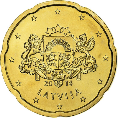 Lettonia, 
            
               20 Euro Cent, 
            
               BU