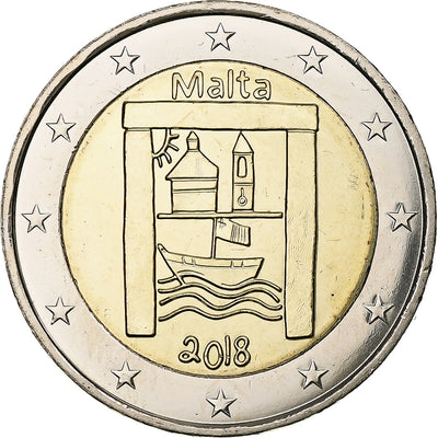 Malta, 
            
               2 Euro, 
            
               From Children in solidarity