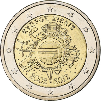 Cipro, 
            
               2 Euro, 
            
               Introduction de l'euro