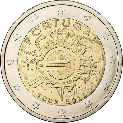 Portogallo, 
            
               2 Euro, 
            
               Introduction de l'euro