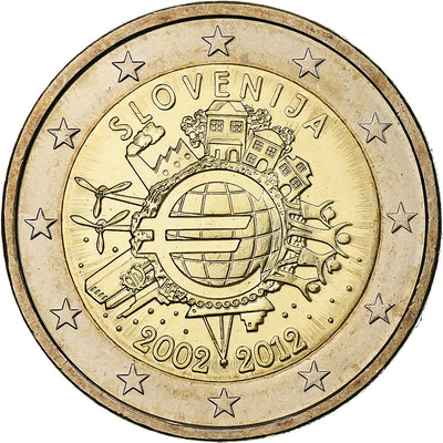 Slovenia, 
            
               2 Euro, 
            
               Introduction de l'euro