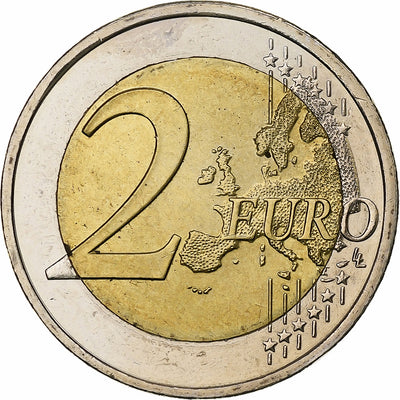 Grecia, 
            
               2 Euro, 
            
               Union économique et monétaire