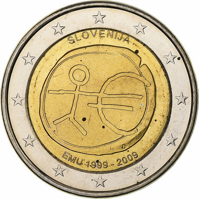 Slovenia, 
            
               2 Euro, 
            
               Union économique et monétaire