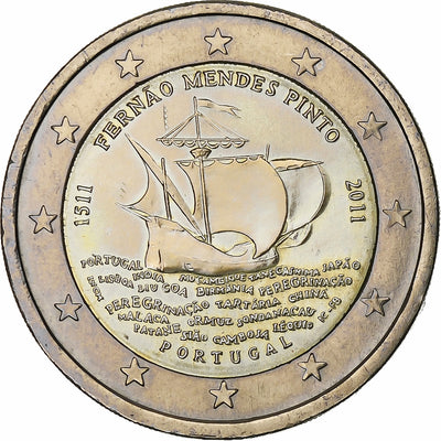 Portogallo, 
            
               2 Euro, 
            
               500th Anniversary Fernão Mendes Pinto