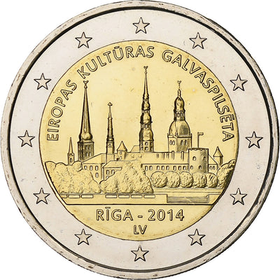 Lettonia, 
            
               2 Euro, 
            
               European Capital of Culture