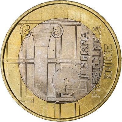 Slovenia, 
            
               3 Euro, 
            
               World Book Capital