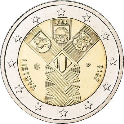 Lituania, 
            
               2 Euro, 
            
               Independent Baltic States