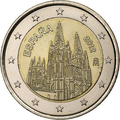 Spagna, 
            
               2 Euro, 
            
               Burgos cathedral