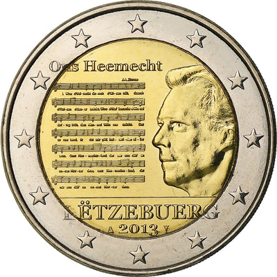 Lussemburgo, 
            
               2 Euro, 
            
               National Anthem