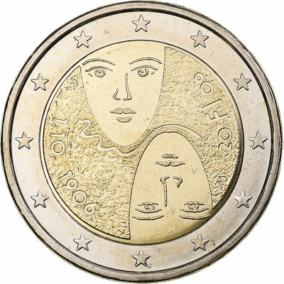 Finlandia, 
            
               2 Euro, 
            
               Centenaire du suffrage universel