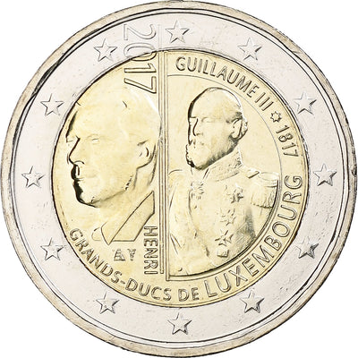 Lussemburgo, 
            
               2 Euro, 
            
               Guillaume III