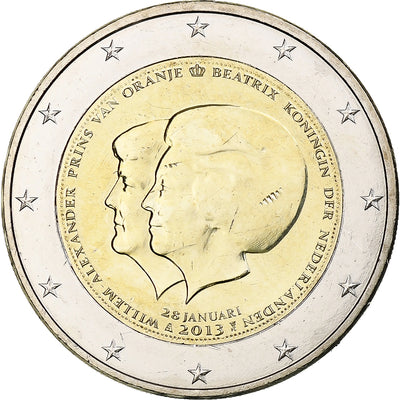 Paesi Bassi, 
            
               2 Euro, 
            
               Abdication of Queen Beatrix