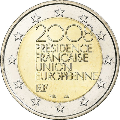 Francia, 
            
               2 Euro, 
            
               présidence de l'UE