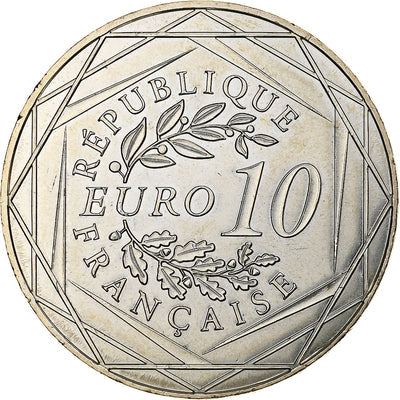 Francia, 
            
               10 Euro, 
            
               Auguste Rodin