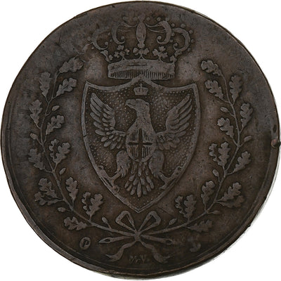 Kingdom of Sardinia, 
            
               Carlo Felice, 
            
               5 Centesimi