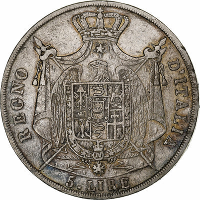 Italia, 
            
               Napoleon I, 
            
               5 Lire