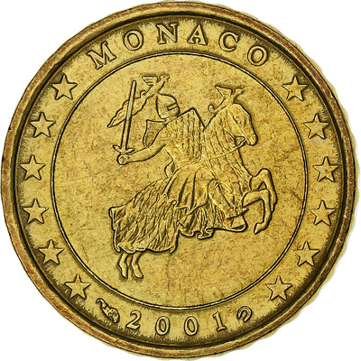 Monaco, 
            
               10 Centimes, 
            
               2001