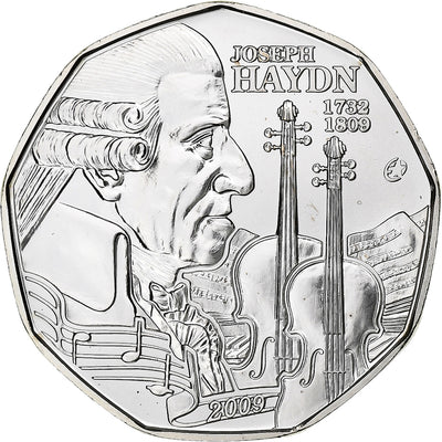 Austria, 
            
               5 Euros, 
            
               Joseph Haydn