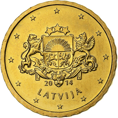 Lettonia, 
            
               10 Centimes, 
            
               2014