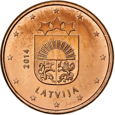 Lettonia, 
            
               1 Centime, 
            
               2014