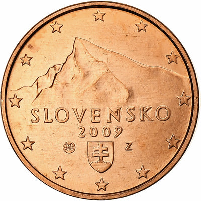 Slovacchia, 
            
               1 Centime, 
            
               2009