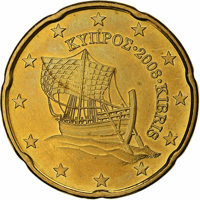 Cipro, 
            
               20 Centimes, 
            
               2008