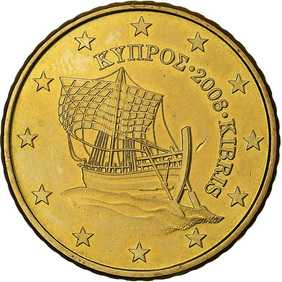 Cipro, 
            
               50 Centimes, 
            
               2008