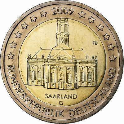 Germania, 
            
               2 Euro, 
            
               Saarland