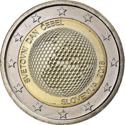 Slovenia, 
            
               2 Euro, 
            
               World Bee Day