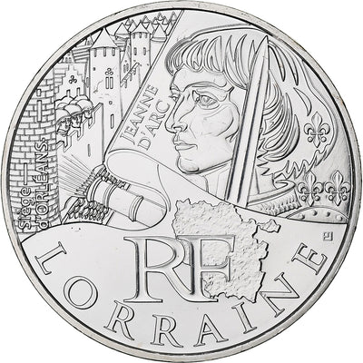 Francia, 
            
               10 Euro, 
            
               Lorraine