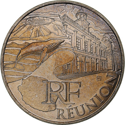 Francia, 
            
               10 Euro, 
            
               Réunion